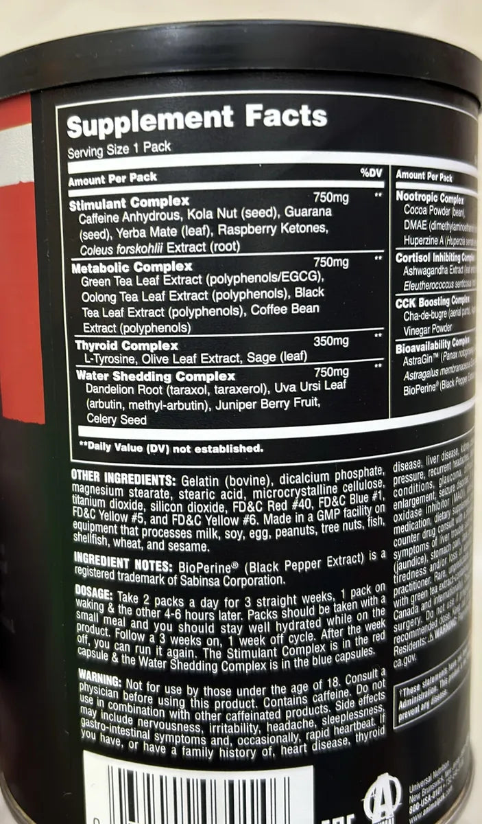 Animal Cuts Lata X 42 Packs!quemador Original Importado Eeuu