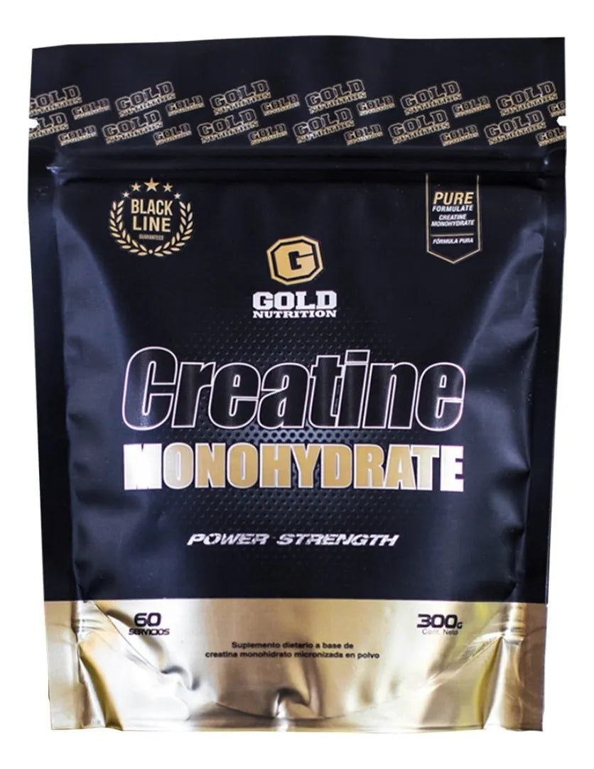Creatina Monohidrato Gold Nutrition Creatina Micronizada Sabor Neutro 300 G