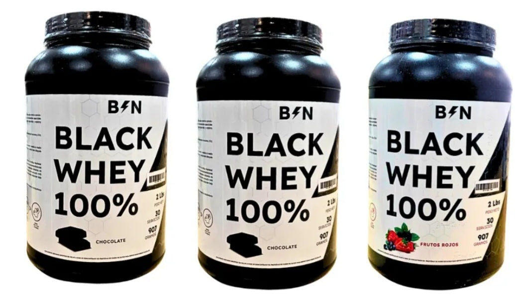 3 x 1 proteina black whey 100%