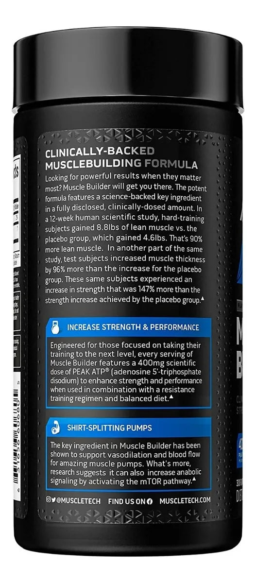 Muscletech Muscle Builder Atp Formula - 30 Serv - Usa