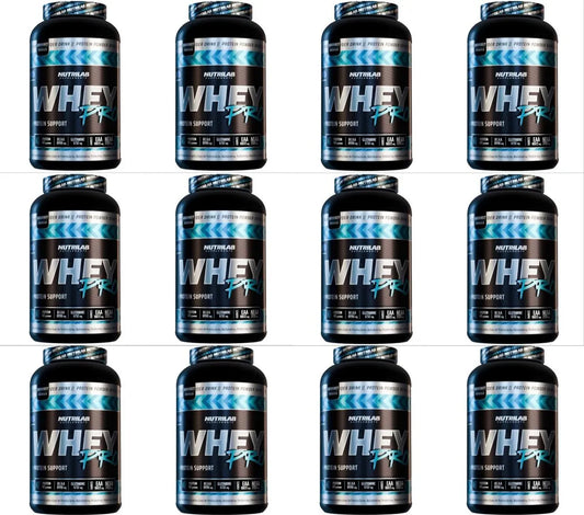 Combo 12 Whey Pro Nutrilab + Bcaa +gluta (proteina Lactea)