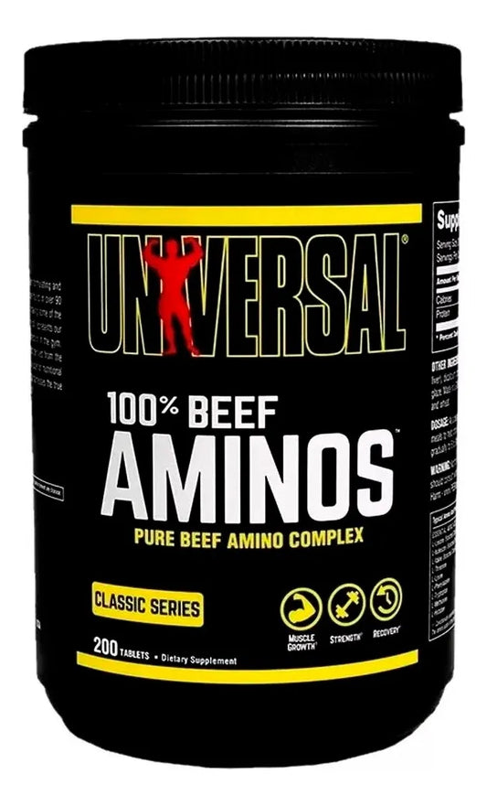 Amino Beef 200 Tabs Universal Aminoácido Derivado De Carne