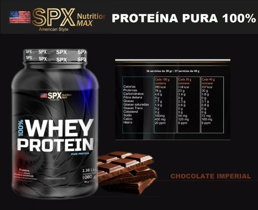 Whey Protein 100% Spx Nuevo Envase Doypack 1080gr