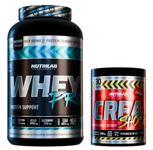 Combo nutrilab whey pro 1kg + crea shock 300g