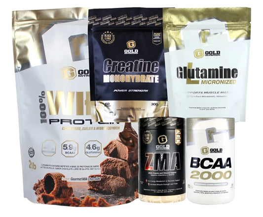 Combo super completo Gold proteina 1kg mas creatina mas