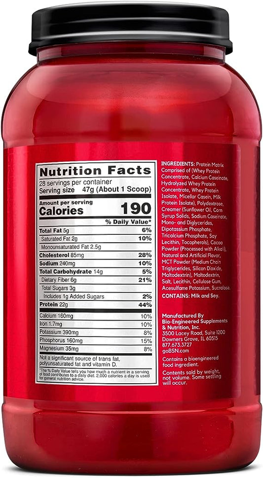 Syntha-6 Bsn X 2.91lbs Pura Proteína Potenciada Sabor Chocolate